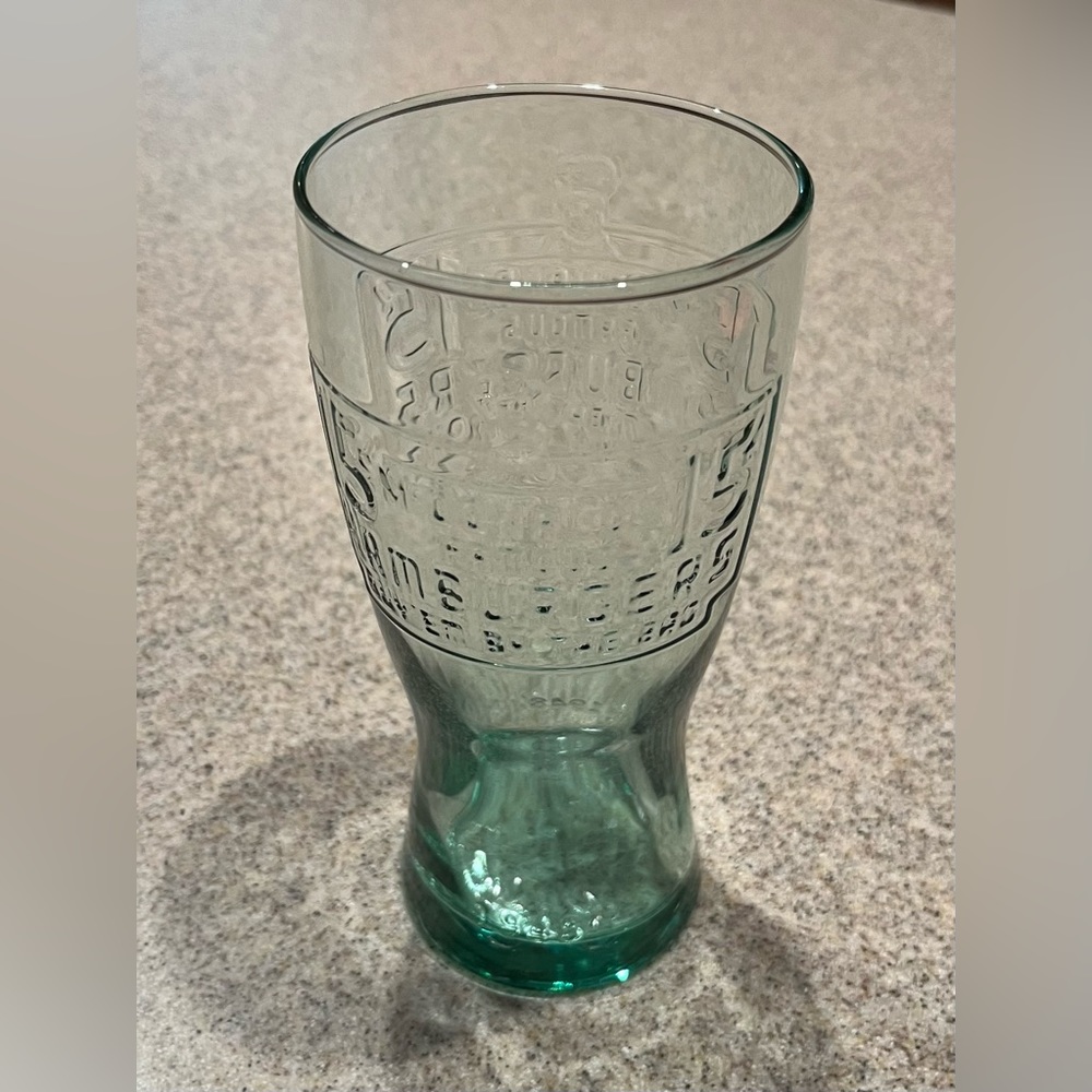 McDonald's Retro Coke Glass Famous Hamburgers “Buy Em By The Bag”1948 Vintage